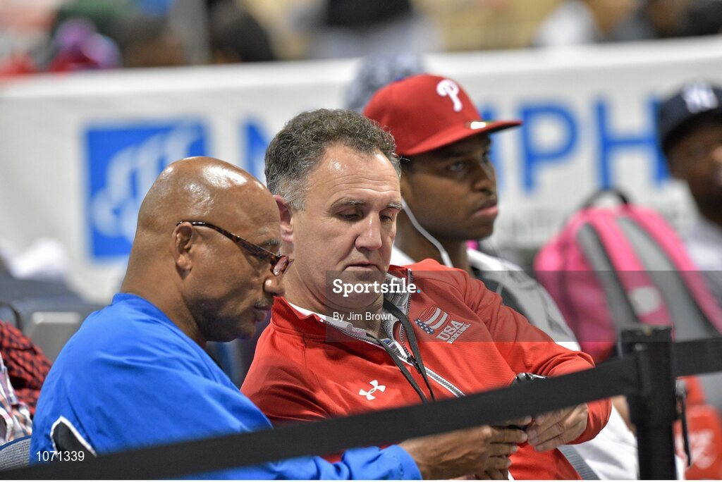 26 October 2015; Boxing Coach Billy Walsh watches the Women's Olympic Boxing team trials at Memphis Cook Convention Centre, Memphis, Tennessee, USA. Picture Credit: Jim Brown / SPORTSFILE