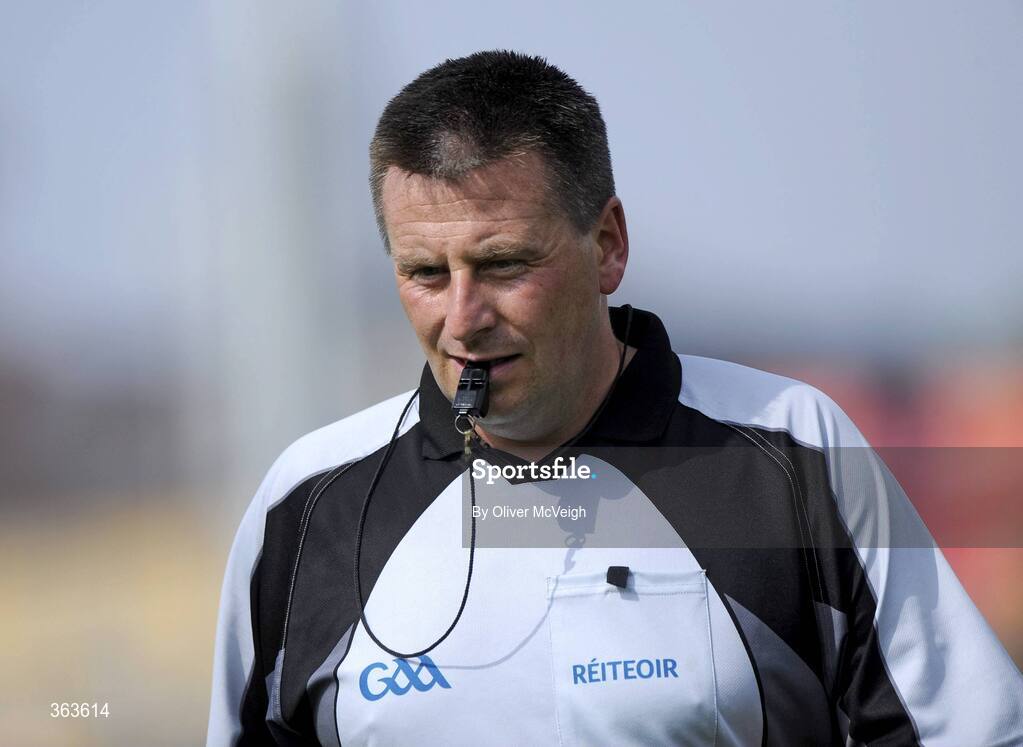 28 June 2009; Referee Brian Gavin, Offaly. GAA Hurling Ulster Senior Championship Final, Antrim v Down, Casement Park, Belfast, Co. Antrim. Picture credit: Oliver McVeigh / SPORTSFILE