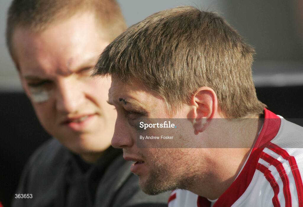 1 July 2009; Ronan O'Gara, right, and Gethin Jenkins, British and Irish Lions, both sit out squad training ahead of their 3rd Test game against South Africa on Saturday. British and Irish Lions Squad Training, St. David's School, Inanda, Johannesburg, South Africa. Picture credit: Andrew Fosker / SPORTSFILE