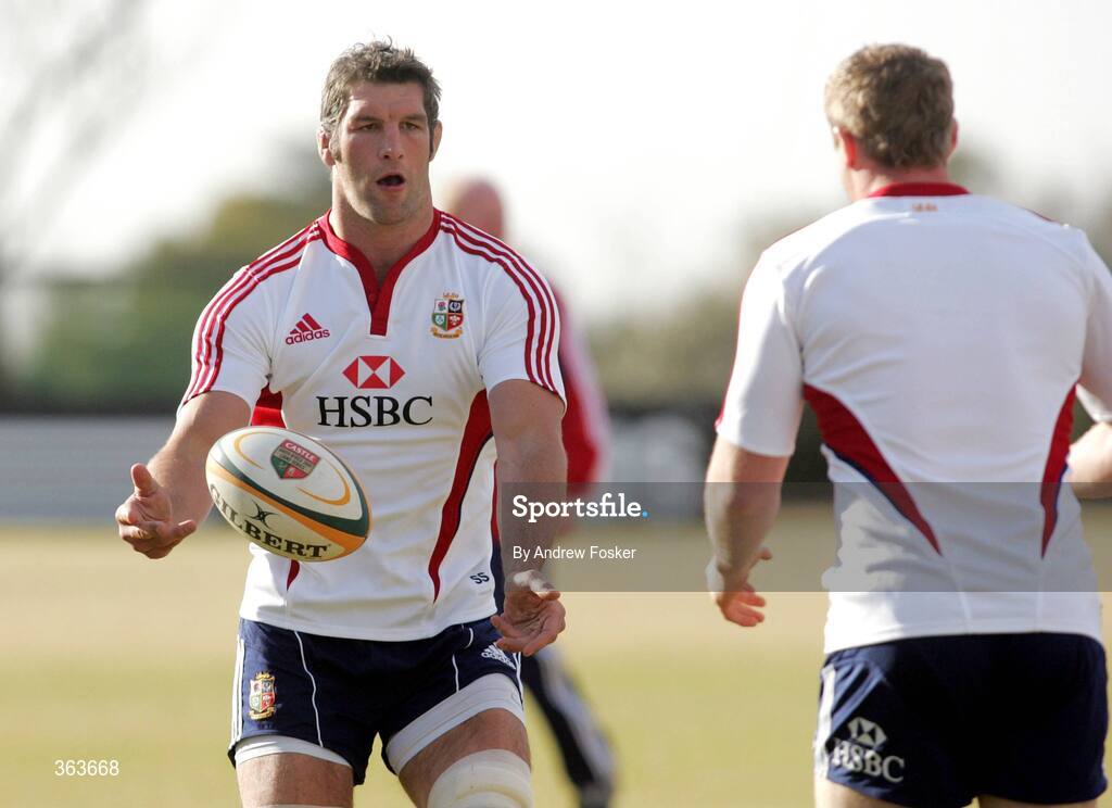 1 July 2009; Simon Shaw, British and Irish Lions, in action during squad training ahead of their 3rd Test game against South Africa on Saturday. British and Irish Lions Squad Training, St. David's School, Inanda, Johannesburg, South Africa. Picture credit: Andrew Fosker / SPORTSFILE