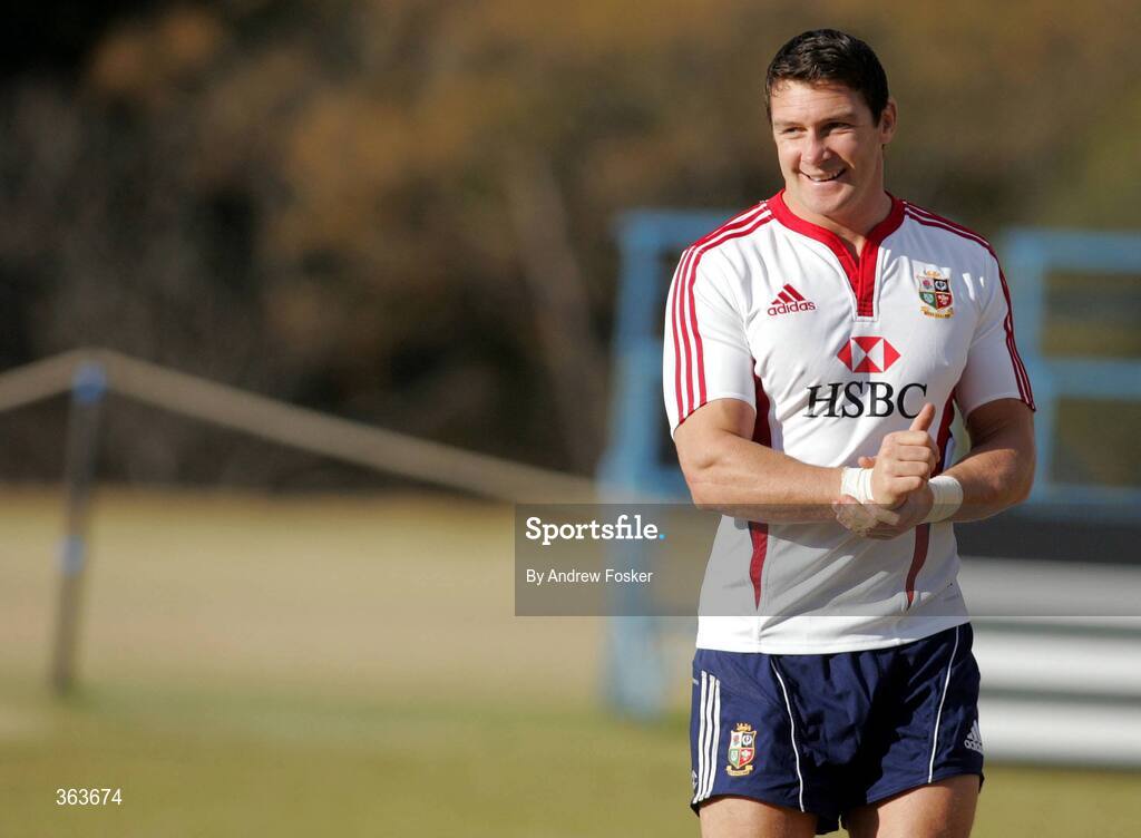1 July 2009; David Wallace, British and Irish Lions, during squad training ahead of their 3rd Test game against South Africa on Saturday. British and Irish Lions Squad Training, St. David's School, Inanda, Johannesburg, South Africa. Picture credit: Andrew Fosker / SPORTSFILE