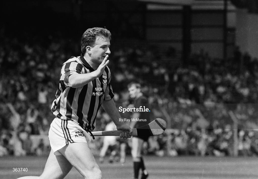 21 July 1991; Adrian Ronan, Kilkenny, celebrates a score. Leinster Senior Hurling Championship Final, Dublin v Kilkenny, Croke Park, Dublin. Picture credit; Ray McManus / SPORTSFILE