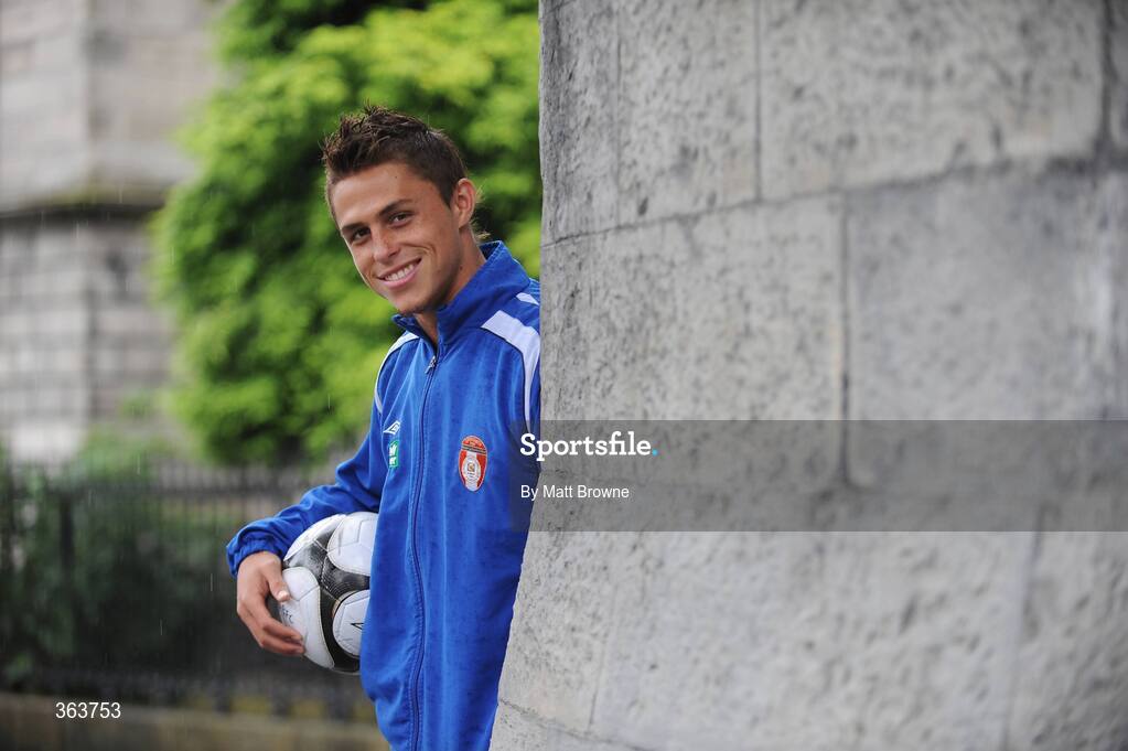 2 July 2009; St. Patrick's Athletic's Ryan Guy before a press conference ahead of their League of Ireland Premier Division game against Shamrock Rovers on Saturday night. Hilton Kilmainham Hotel, Kilmainham, Dublin. Picture credit: Matt Browne / SPORTSFILE
