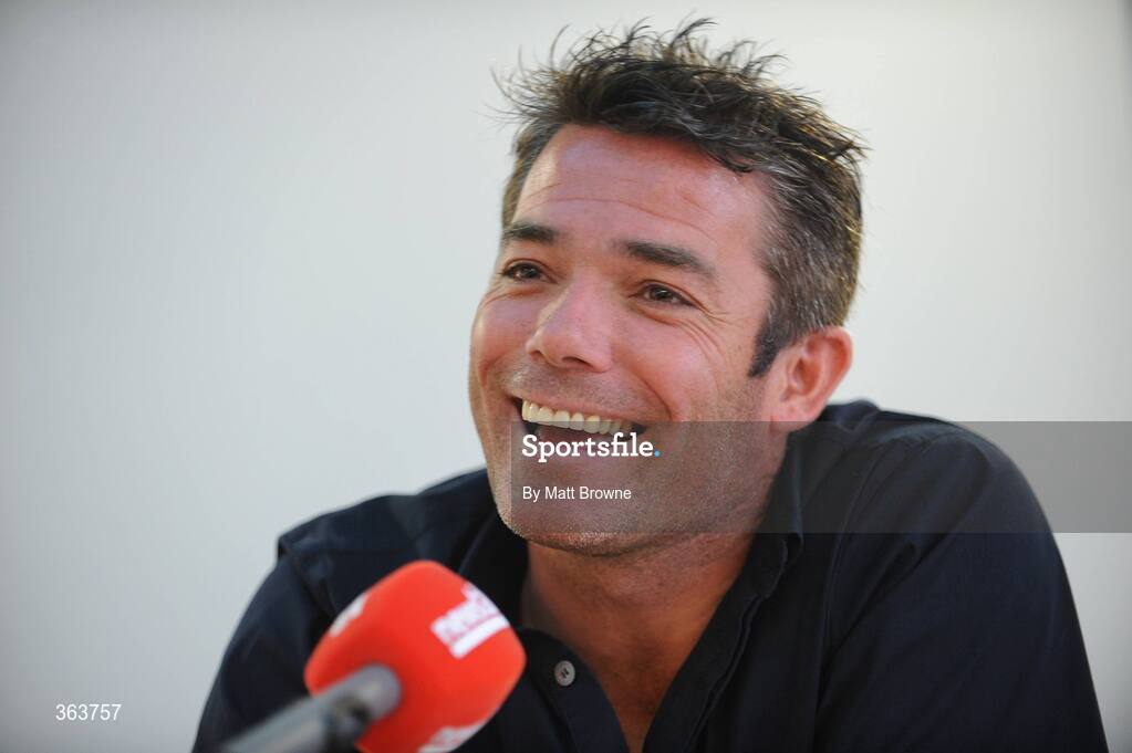 2 July 2009; St Patrick's Athletic manager Jeff Kenna during a press conference ahead of their League of Ireland Premier Division game against Shamrock Rovers on Saturday night. Hilton Kilmainham Hotel, Kilmainham, Dublin. Picture credit: Matt Browne / SPORTSFILE