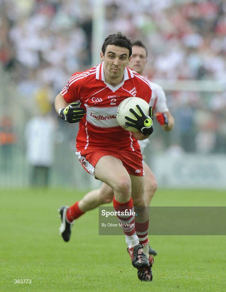 21 June 2009; Kevin McGuckin, Derry. GAA Football Ulster Senior Championship Semi-Final, Tyrone v Derry, Casement Park, Belfast, Co. Antrim. Picture credit: Oliver McVeigh / SPORTSFILE