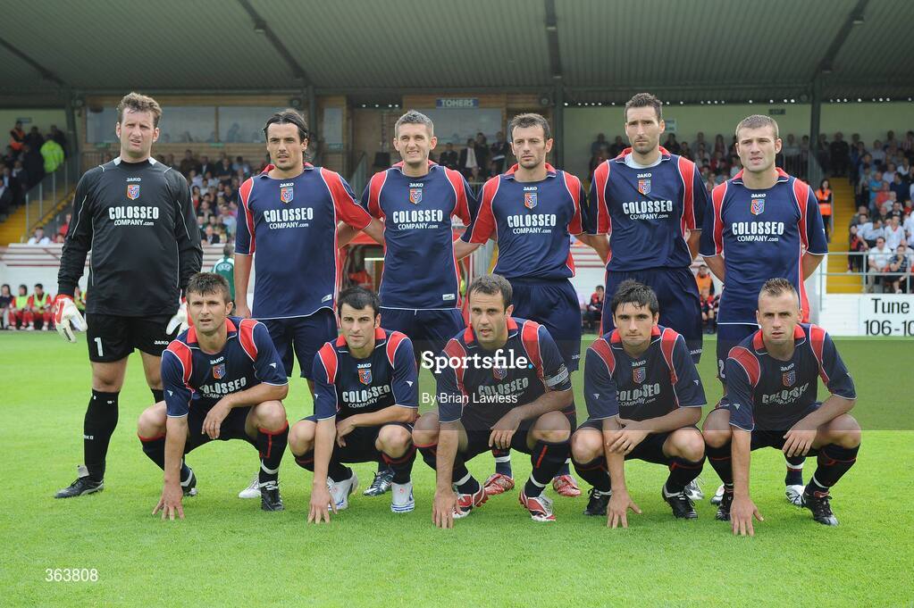 2 July 2009; The KS Vllaznia Shkoder team. Europa League, 1st Qualifying Round, 1st Leg, Sligo Rovers v KS Vllaznia Shkoder, Showgrounds, Sligo. Picture credit: Brian Lawless / SPORTSFILE