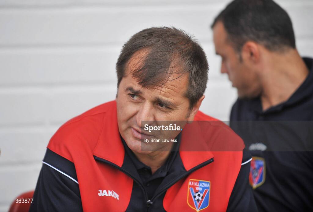 2 July 2009; KS Vllaznia Shkoder manager Dervish Haxhiosmanovic. Europa League, 1st Qualifying Round, 1st Leg, Sligo Rovers v KS Vllaznia Shkoder, Showgrounds, Sligo. Picture credit: Brian Lawless / SPORTSFILE