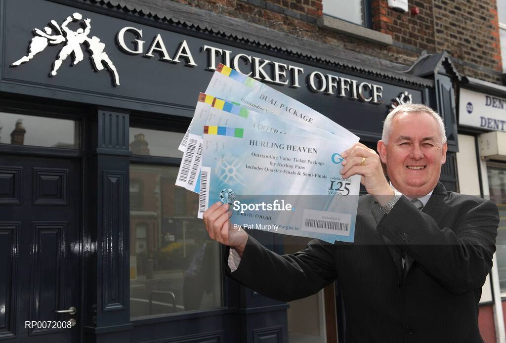 1 July 2009; Uachtarán Chumann Lúthchleas Gael Criostóir Ó Cuana at the official opening of the GAA's new ticket shop, 53 Lower Dorset Street, Dublin. Picture credit: Pat Murphy / SPORTSFILE