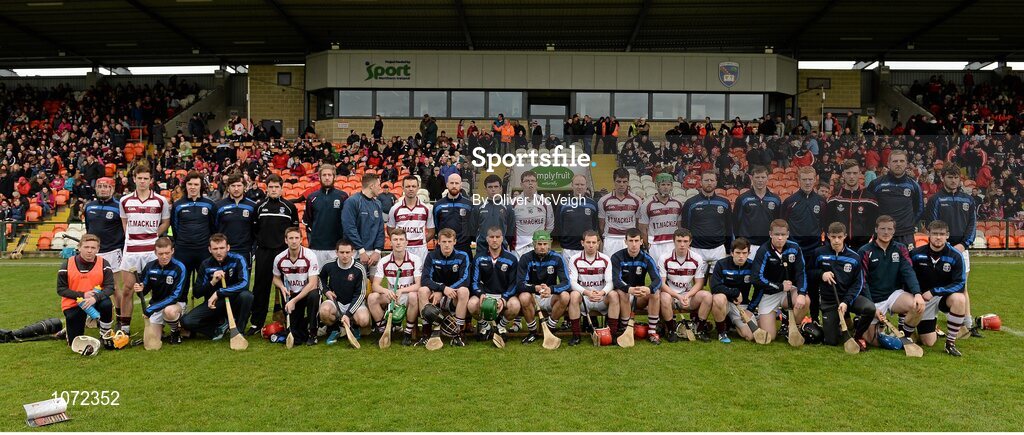 25 October 2015; The Slaughtneil squad. AIB GAA Hurling Ulster GAA Senior Club Championship Final, Cushendall v Slaughtneil. Athletic Grounds, Armagh. Picture credit: Oliver McVeigh / SPORTSFILE