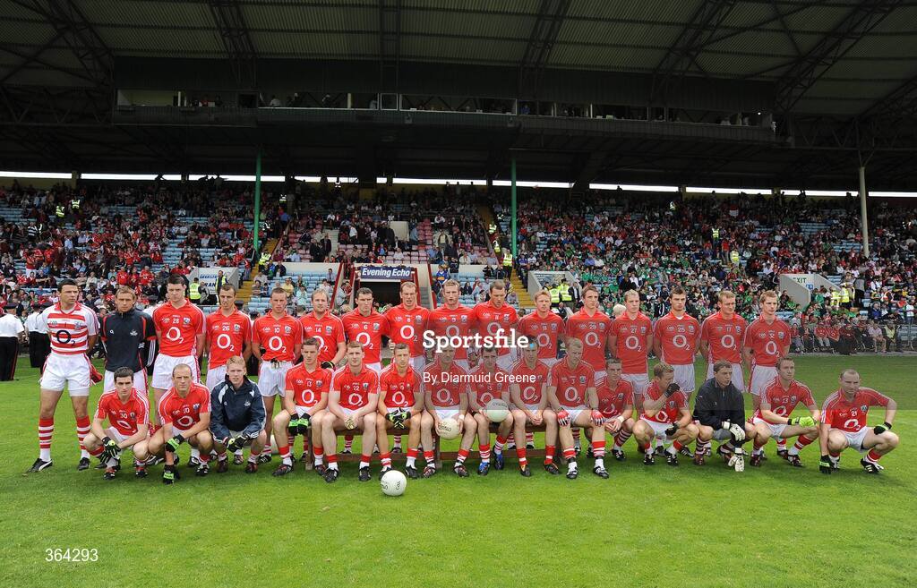 5 July 2009; The Cork squad. GAA Football Munster Senior Championship Final, Limerick v Cork, Pairc Ui Chaoimh, Cork. Picture credit: Diarmuid Greene / SPORTSFILE