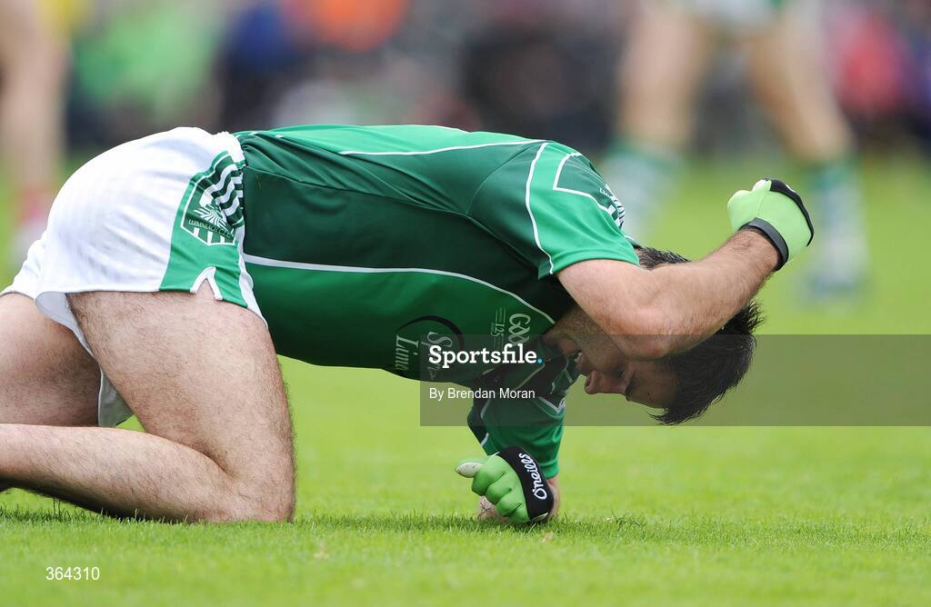 5 July 2009; John Galvin, Limerick, reacts after missing a chance of a score. GAA Football Munster Senior Championship Final, Limerick v Cork, Pairc Ui Chaoimh, Cork. Picture credit: Brendan Moran / SPORTSFILE