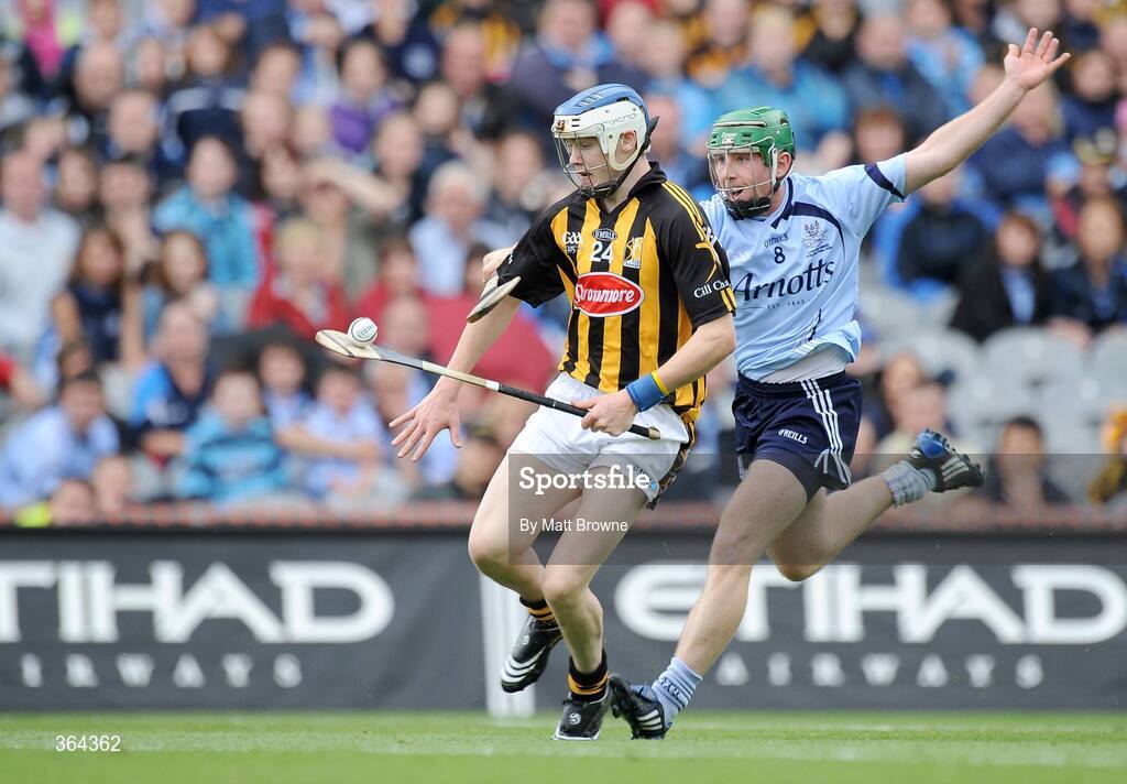 5 July 2009; TJ Reid, Kilkenny, in action against John McCaffrey, Dublin. GAA Hurling Leinster Senior Championship Final, Kilkenny v Dublin, Croke Park, Dublin. Picture credit: Matt Browne / SPORTSFILE