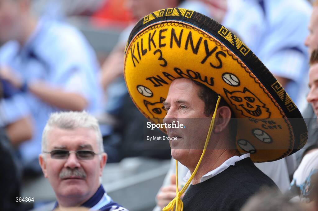 5 July 2009; Kilkenny supporter Richard Dawson watches his team during the game. GAA Hurling Leinster Senior Championship Final, Kilkenny v Dublin, Croke Park, Dublin. Picture credit: Matt Browne / SPORTSFILE