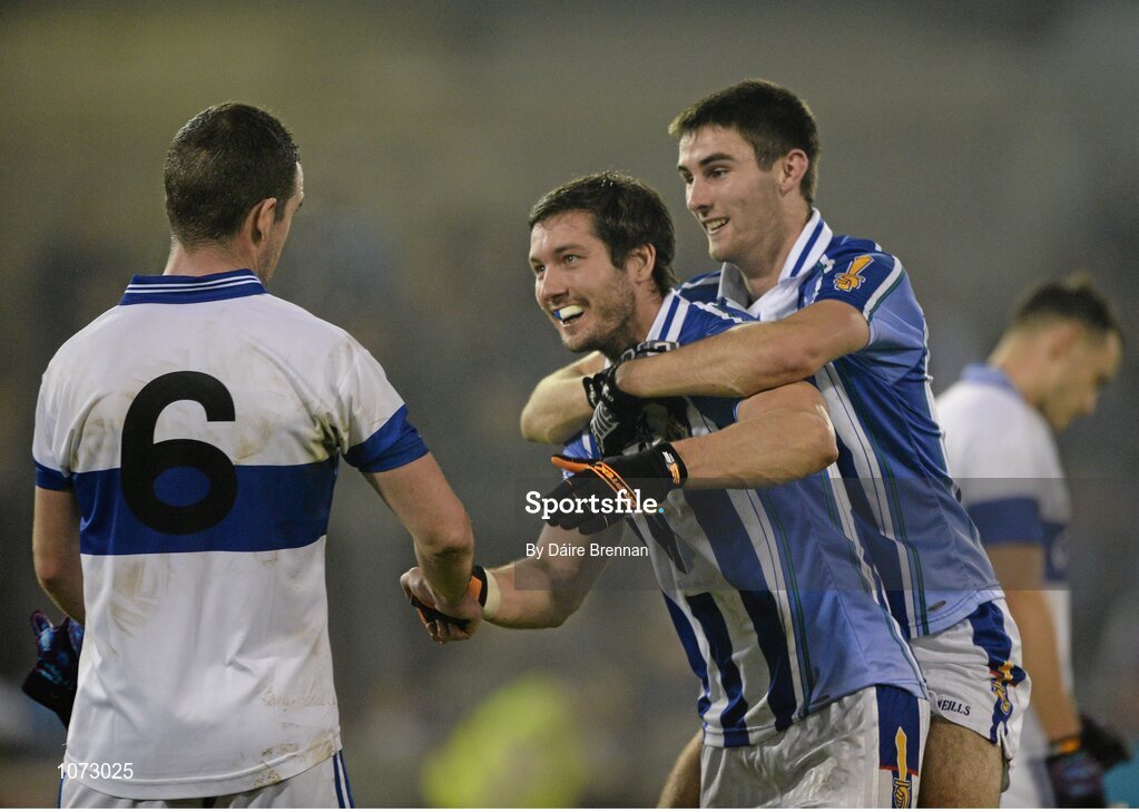 1 November 2015; Bob Dwan, Ballyboden St Endas, shakes hands with Ger Brennan, St Vincent's, after the game. Dublin County Senior Football Championship Final, St Vincents GAA v Ballyboden St Endas. Parnell Park, Donnycarney, Dublin. Picture credit: Dáire Brennan / SPORTSFILE