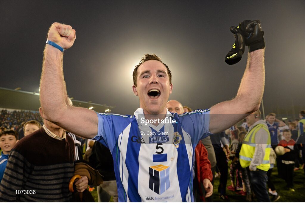 1 November 2015; Stephen O'Connor, Ballyboden St Endas, celebrates his team's victory. Dublin County Senior Football Championship Final, St Vincents GAA v Ballyboden St Endas. Parnell Park, Donnycarney, Dublin. Picture credit: Cody Glenn / SPORTSFILE