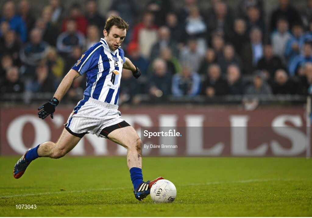 1 November 2015; Andrew Kerin, Ballyboden St Endas, scores his side's second goal from a penalty. Dublin County Senior Football Championship Final, St Vincents GAA v Ballyboden St Endas. Parnell Park, Donnycarney, Dublin. Picture credit: Dáire Brennan / SPORTSFILE