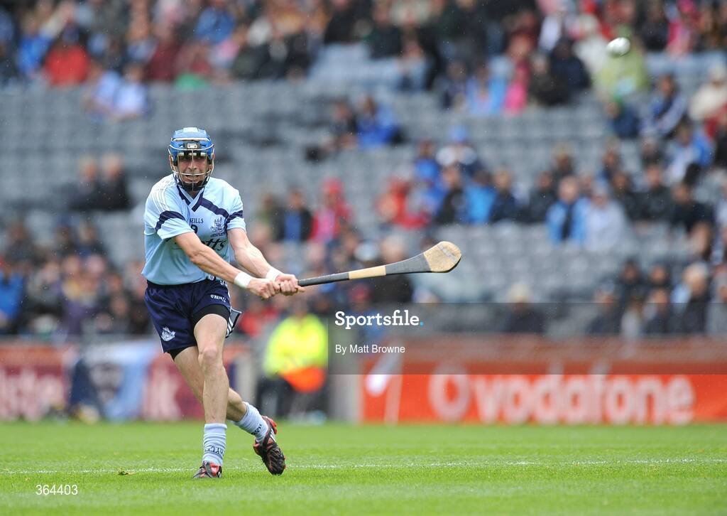 5 July 2009; Alan McCrabbe, Dublin, scores from a free. GAA Hurling Leinster Senior Championship Final, Kilkenny v Dublin, Croke Park, Dublin. Picture credit: Matt Browne / SPORTSFILE