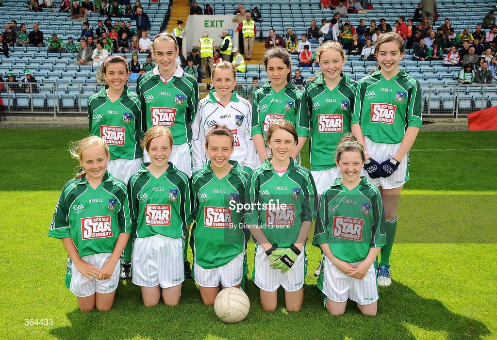 5 July 2009; The Limerick girls primary game team. Irish Daily Star Sunday, Primary Go-Games, Limerick v Cork, Pairc Ui Chaoimh, Cork. Picture credit: Diarmuid Greene / SPORTSFILE
