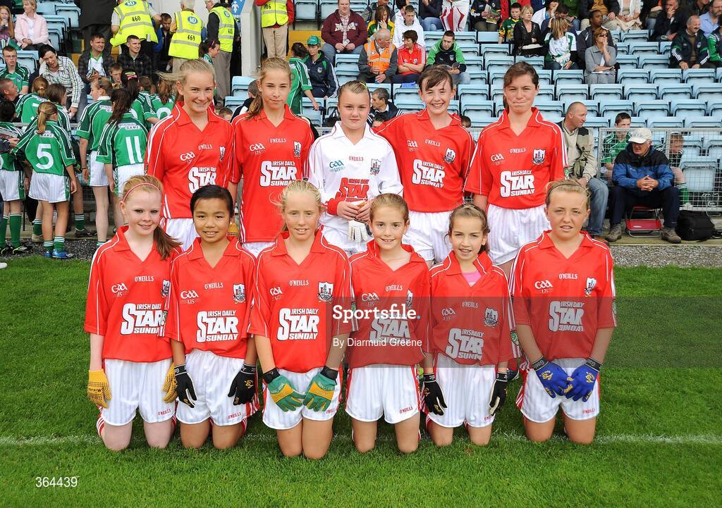 5 July 2009; The Cork girls primary game team. Irish Daily Star Sunday, Primary Go-Games, Limerick v Cork, Pairc Ui Chaoimh, Cork. Picture credit: Diarmuid Greene / SPORTSFILE