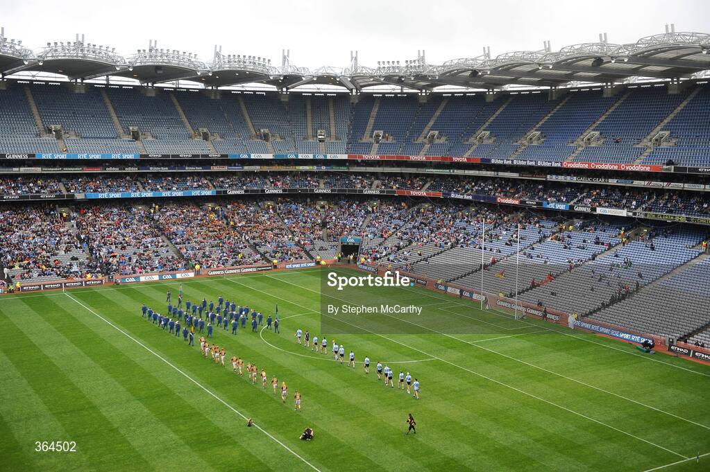 5 July 2009; A general view of Croke Park during the pre-match parade. GAA Hurling Leinster Senior Championship Final, Kilkenny v Dublin, Croke Park, Dublin. Picture credit: Stephen McCarthy / SPORTSFILE