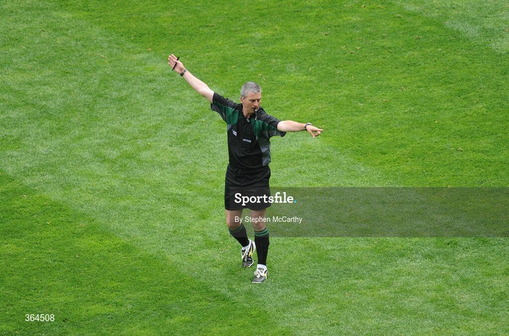5 July 2009; Referee Johnny Ryan, Tipperary. GAA Hurling Leinster Senior Championship Final, Kilkenny v Dublin, Croke Park, Dublin. Picture credit: Stephen McCarthy / SPORTSFILE