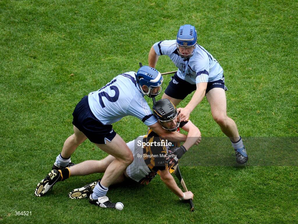 5 July 2009; Michael Rice, Kilkenny, in action against Kevin Flynn, left, and David Treacy, Dublin. GAA Hurling Leinster Senior Championship Final, Kilkenny v Dublin, Croke Park, Dublin. Picture credit: Stephen McCarthy / SPORTSFILE