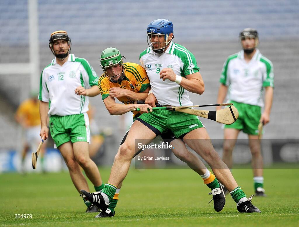 11 July 2009; Fergus McMahon, London, in action against Peter Durnin, Meath. Nicky Rackard Cup Final, Meath v London, Croke Park, Dublin. Picture credit: Brian Lawless / SPORTSFILE
