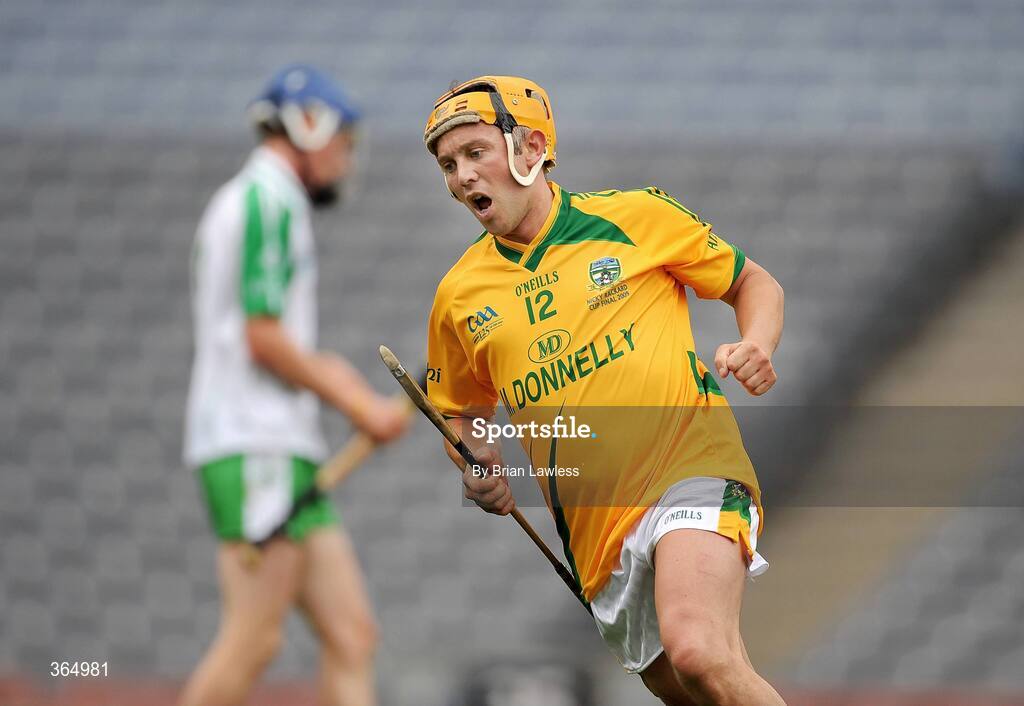 11 July 2009; Meath's Michael Cole celebrates after scoring his side's second goal. Nicky Rackard Cup Final, Meath v London, Croke Park, Dublin. Picture credit: Brian Lawless / SPORTSFILE