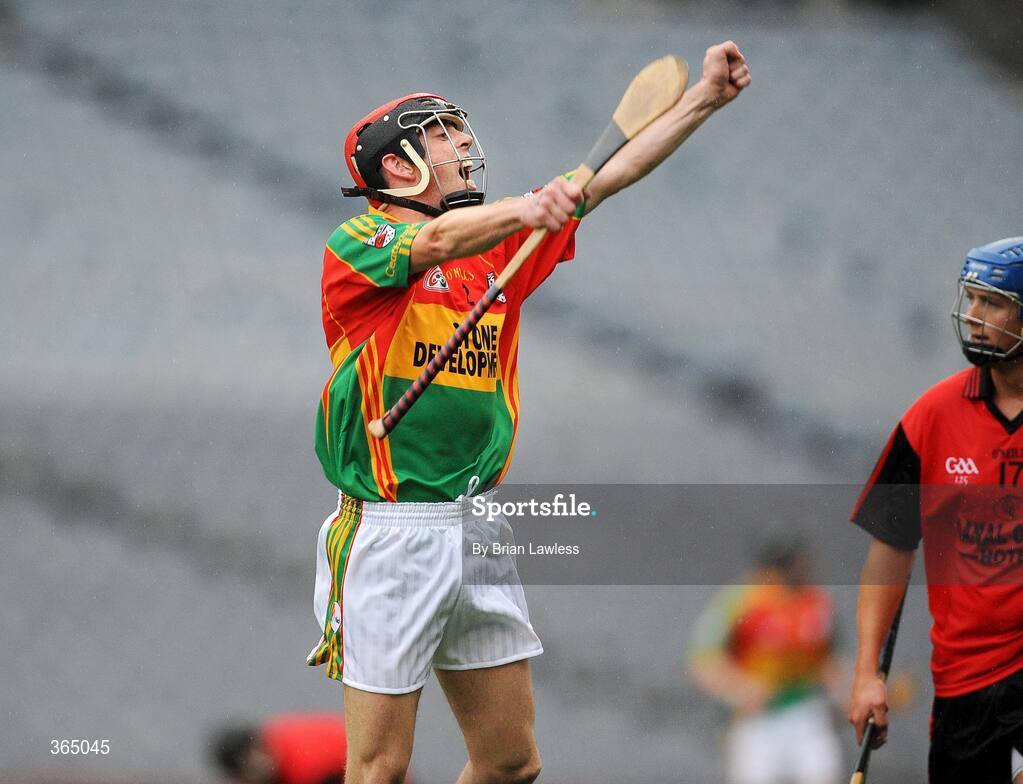 11 July 2009; Carlow's Willie Hickey celebrates at the final whistle. Christy Ring Cup Final, Carlow v Down, Croke Park, Dublin. Picture credit: Brian Lawless / SPORTSFILE