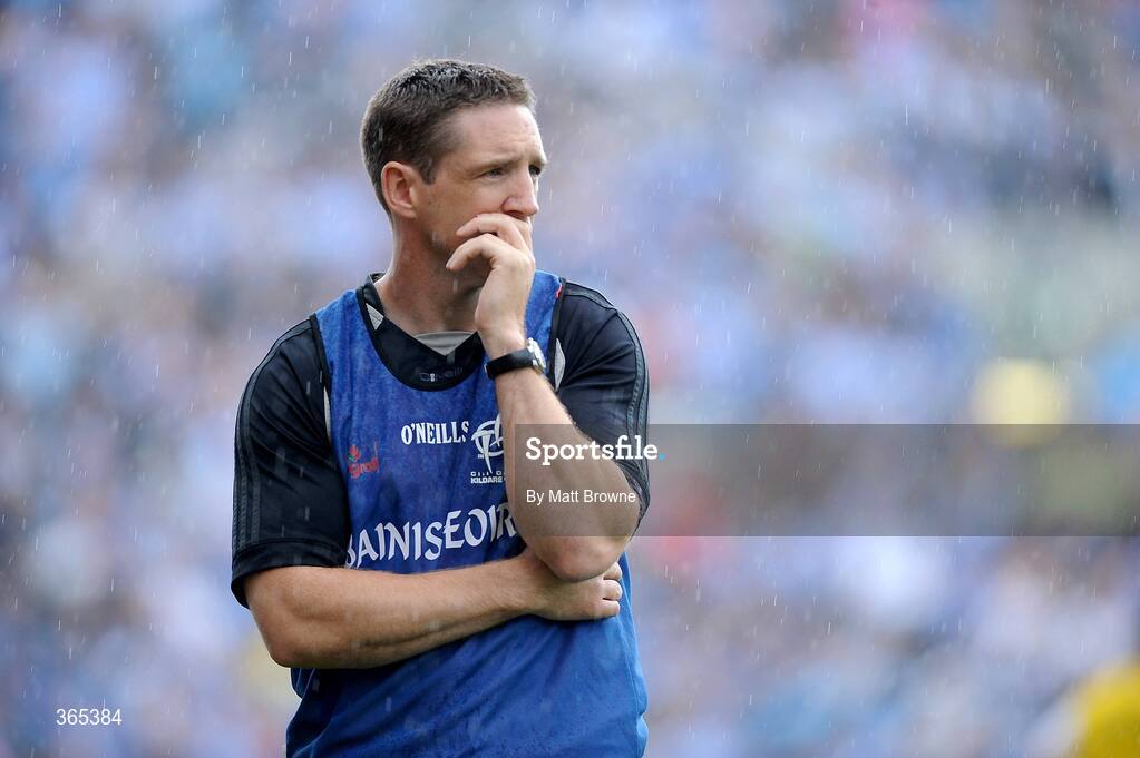 12 July 2009; Kildare manager Kieran McGeeney watches his team in action against Dublin . GAA Football Leinster Senior Championship Final, Dublin v Kildare, Croke Park, Dublin. Picture credit: Matt Browne / SPORTSFILE