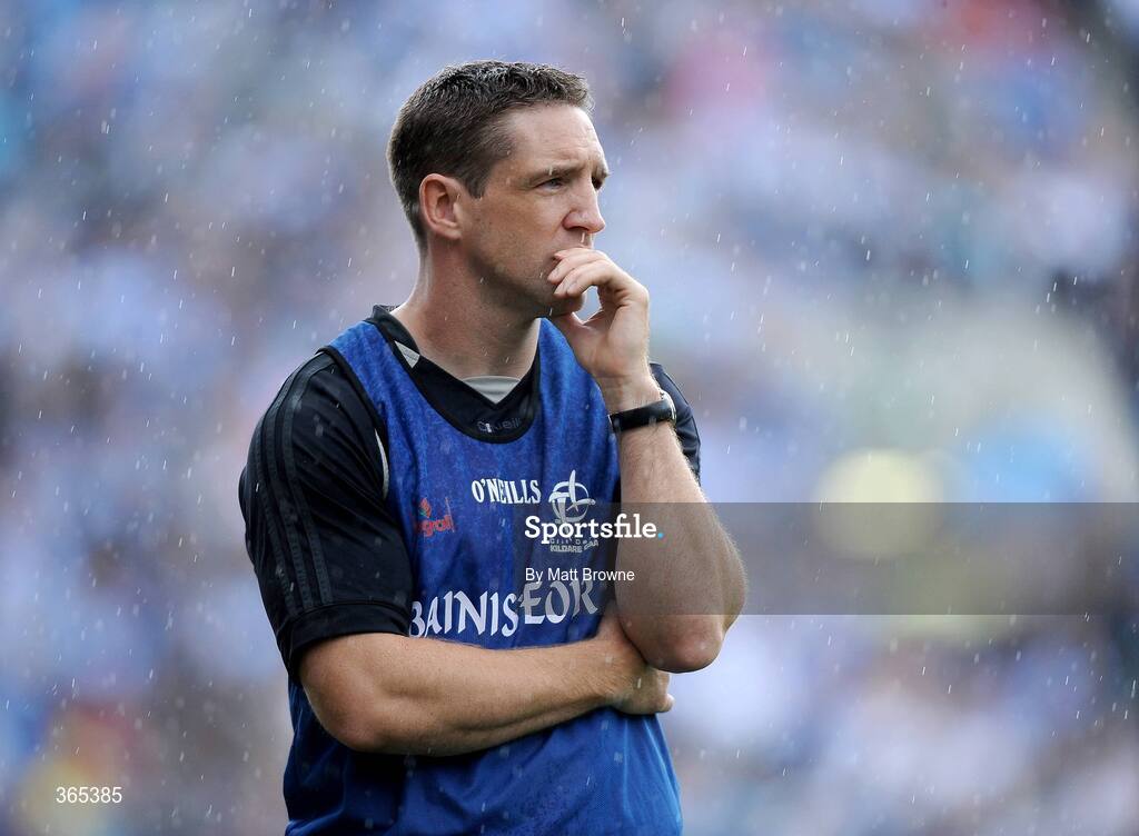 12 July 2009; Kildare manager Kieran McGeeney watches his team in action against Dublin . GAA Football Leinster Senior Championship Final, Dublin v Kildare, Croke Park, Dublin. Picture credit: Matt Browne / SPORTSFILE