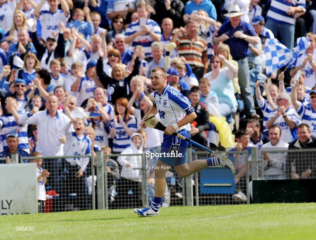 12 July 2009; Eoin Kelly, Waterford, celebrates after scoring a goal. GAA Hurling Munster Senior Championship Final, Tipperary v Waterford, Semple Stadium, Thurles, Co. Tipperary. Picture credit: Ray Ryan / SPORTSFILE