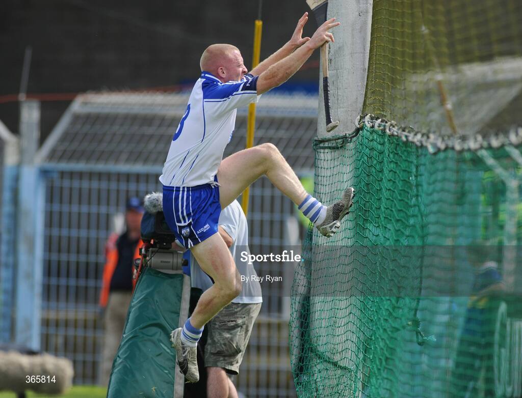12 July 2009; John Mullane, Waterford, celebrates after scoring a goal. GAA Hurling Munster Senior Championship Final, Tipperary v Waterford, Semple Stadium, Thurles, Co. Tipperary. Picture credit: Ray Ryan / SPORTSFILE