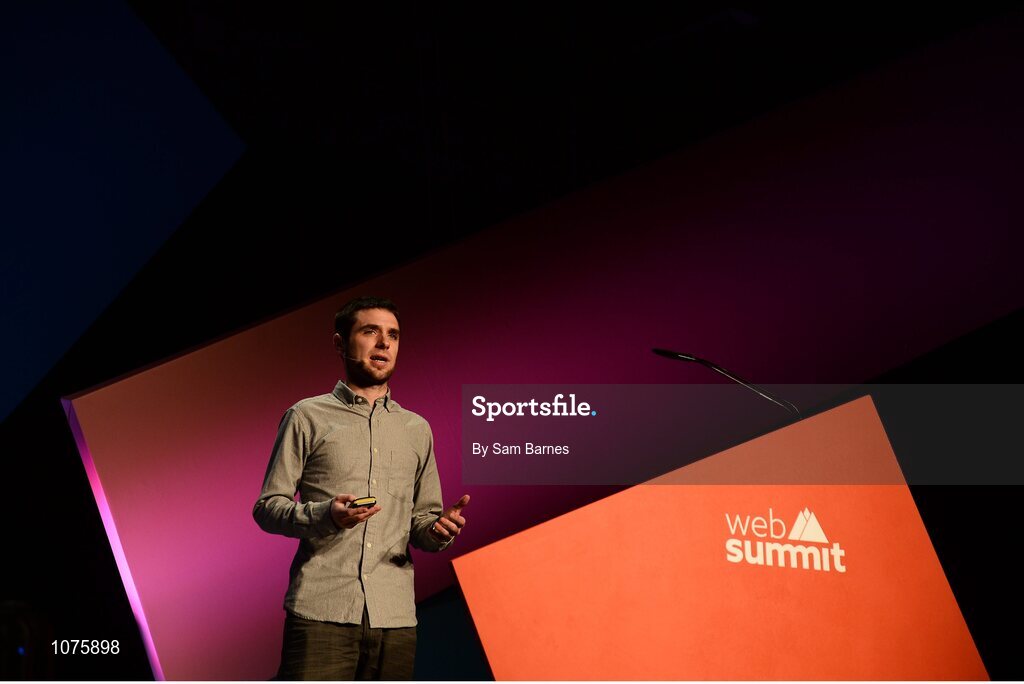 5 November 2015; James Foody, CEO of Ayda, during the EBS Spark of Genius Awards on the Marketing Stage during Day 3 of the 2015 Web Summit in the RDS, Dublin, Ireland. Picture credit: Sam Barnes / SPORTSFILE / Web Summit