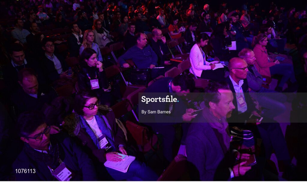 5 November 2015; A general view of attendees at the Marketing Stage during Day 3 of the 2015 Web Summit in the RDS, Dublin, Ireland. Picture credit: Sam Barnes / SPORTSFILE / Web Summit