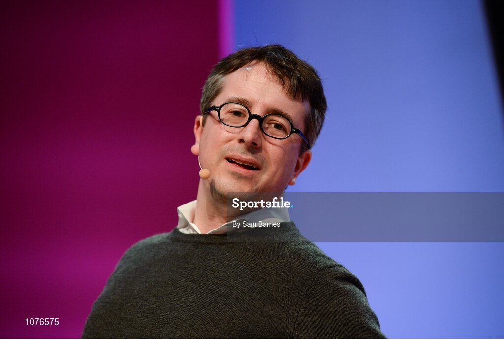 5 November 2015; Benedict Evans, Andreessen Horowitz, on the Marketing Stage during Day 3 of the 2015 Web Summit in the RDS, Dublin, Ireland. Picture credit: Sam Barnes / SPORTSFILE / Web Summit