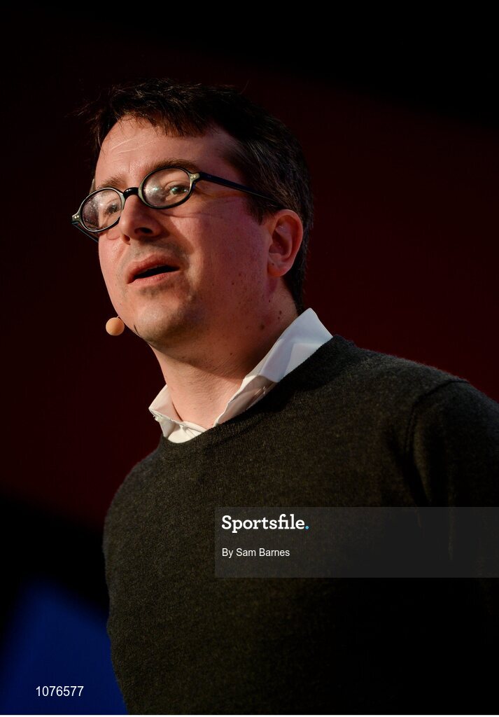 5 November 2015; Benedict Evans, Andreessen Horowitz, on the Marketing Stage during Day 3 of the 2015 Web Summit in the RDS, Dublin, Ireland. Picture credit: Sam Barnes / SPORTSFILE / Web Summit