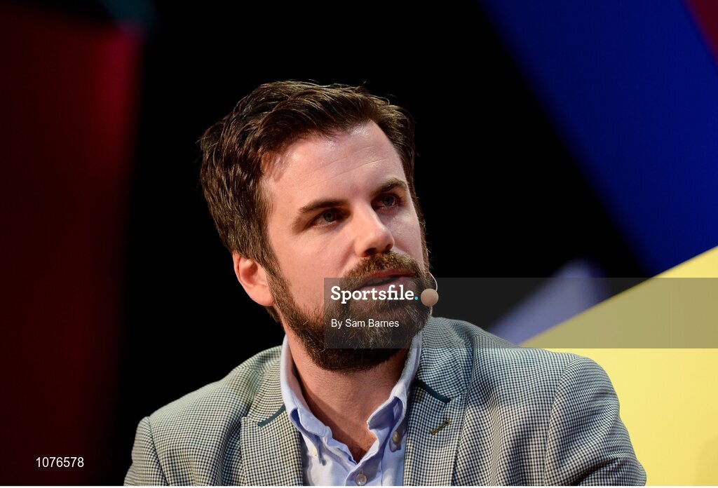 5 November 2015; Michael McAvoy, President and COO of The Onion, on the Marketing Stage during Day 3 of the 2015 Web Summit in the RDS, Dublin, Ireland. Picture credit: Sam Barnes / SPORTSFILE / Web Summit