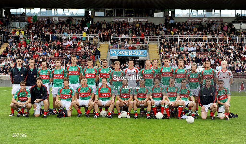 19 July 2009; The Mayo squad. GAA Football Connacht Senior Championship Final, Galway v Mayo, Pearse Stadium, Salthill, Galway. Picture credit: Ray McManus / SPORTSFILE