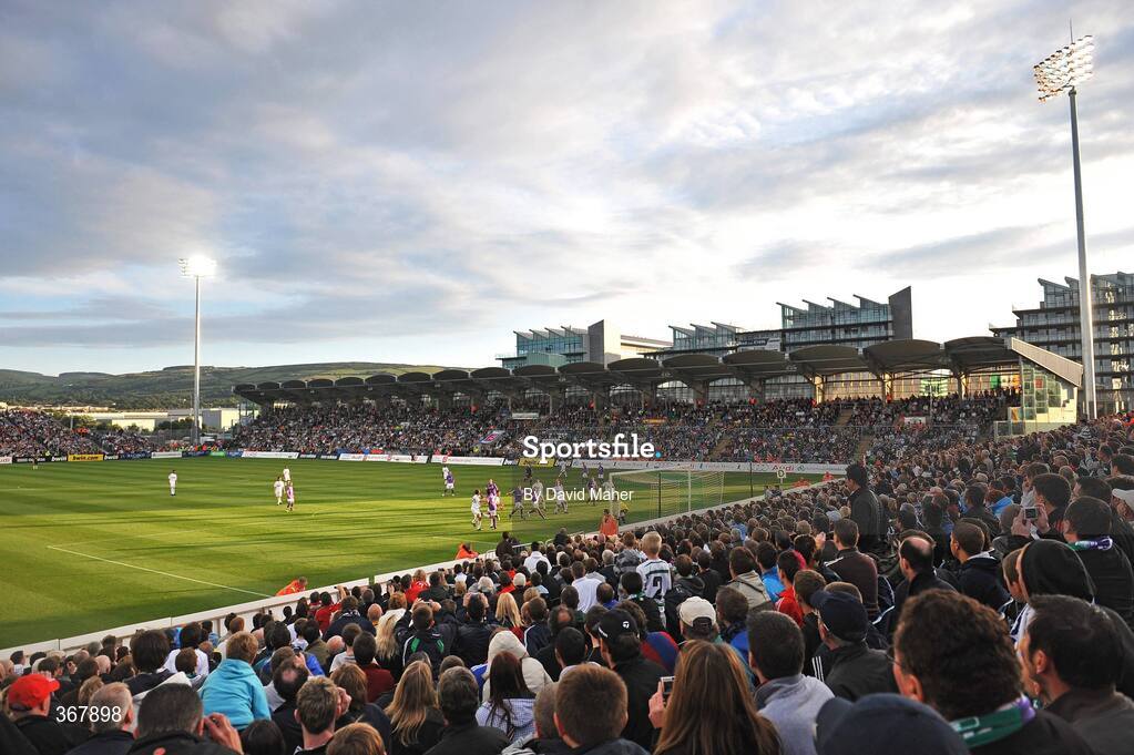 20 July 2009; A general view during the game between  Real Madrid and Shamrock Rovers. Soccer Friendly, Shamrock Rovers v Real Madrid, Tallaght Stadium, Dublin. Picture credit: David Maher / SPORTSFILE