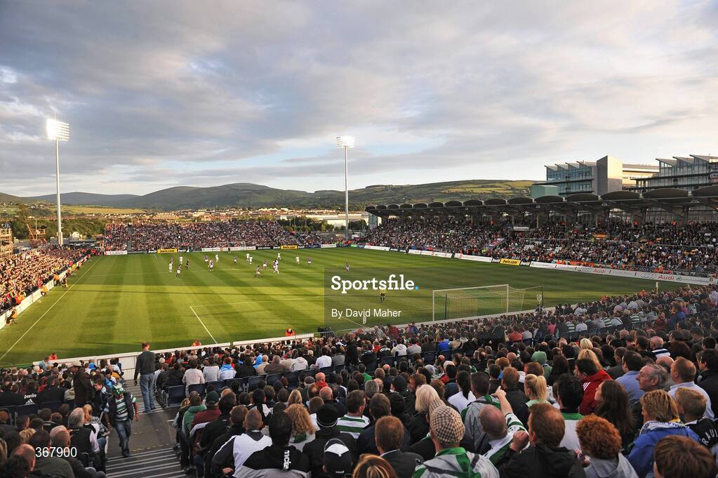 20 July 2009; A general view during the game between Real Madrid and Shamrock Rovers. Soccer Friendly, Shamrock Rovers v Real Madrid, Tallaght Stadium, Dublin. Picture credit: David Maher / SPORTSFILE