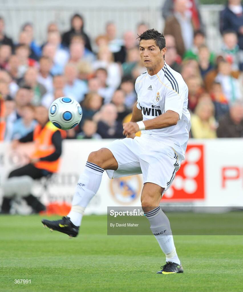 20 July 2009; Cristiano Ronaldo, Real Madrid, in action against Shamrock Rovers. Soccer Friendly, Shamrock Rovers v Real Madrid, Tallaght Stadium, Dublin. Picture credit: David Maher / SPORTSFILE