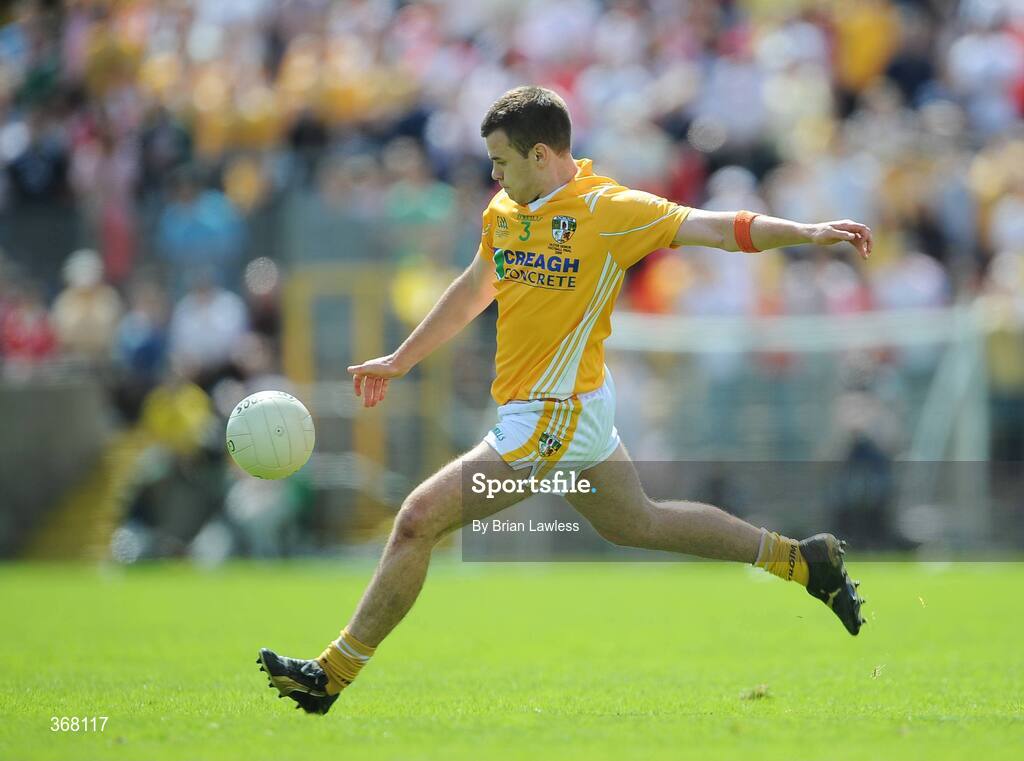 19 July 2009; Andy McClean, Antrim. GAA Football Ulster Senior Championship Final, Tyrone v Antrim, St Tighearnach's Park, Clones, Co. Monaghan. Picture credit: Brian Lawless / SPORTSFILE