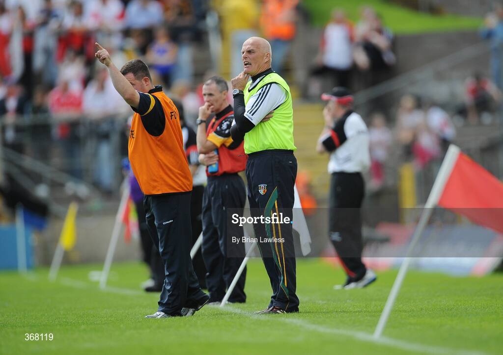 19 July 2009; Antrim manager Liam Bradley. GAA Football Ulster Senior Championship Final, Tyrone v Antrim, St Tighearnach's Park, Clones, Co. Monaghan. Picture credit: Brian Lawless / SPORTSFILE