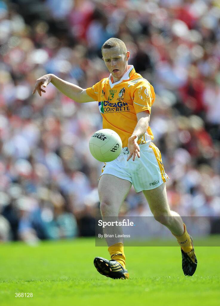 19 July 2009; Paddy Cunningham, Antrim. GAA Football Ulster Senior Championship Final, Tyrone v Antrim, St Tighearnach's Park, Clones, Co. Monaghan. Picture credit: Brian Lawless / SPORTSFILE
