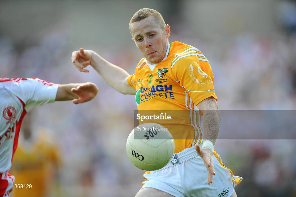 19 July 2009; Paddy Cunningham, Antrim. GAA Football Ulster Senior Championship Final, Tyrone v Antrim, St Tighearnach's Park, Clones, Co. Monaghan. Picture credit: Brian Lawless / SPORTSFILE