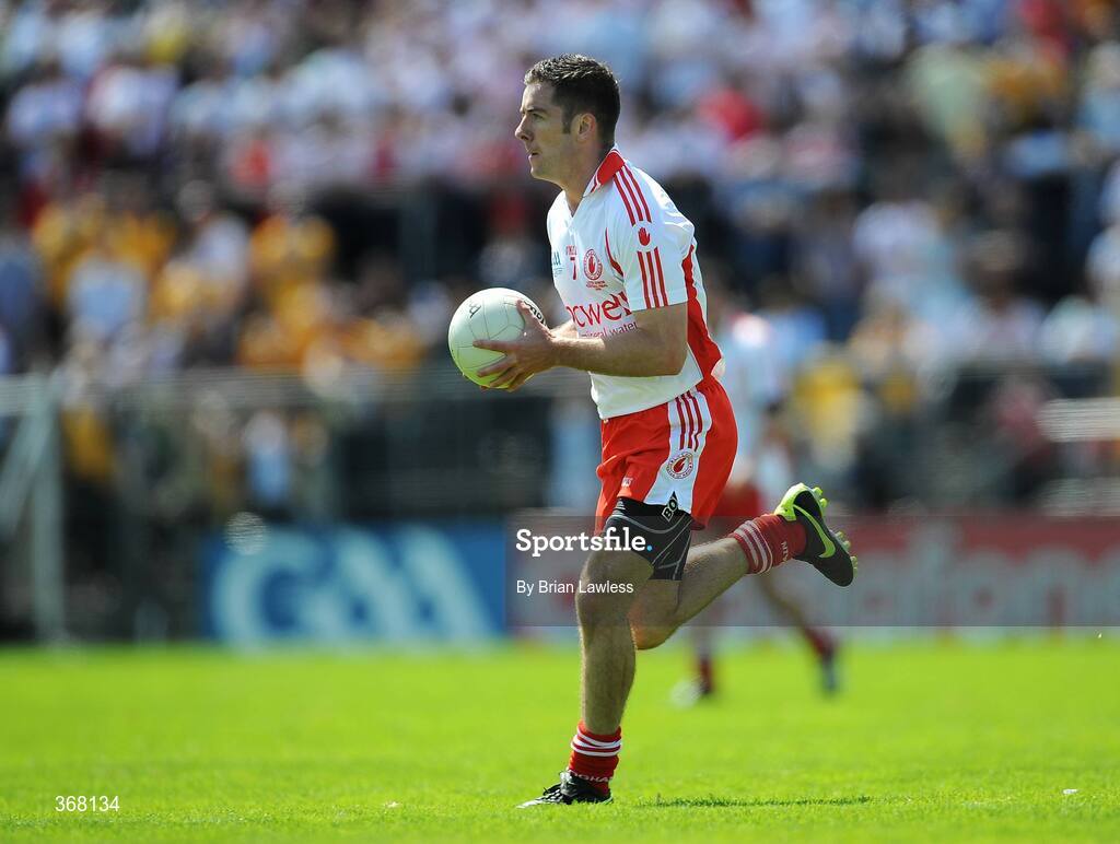 19 July 2009; Philip Jordan, Tyrone. GAA Football Ulster Senior Championship Final, Tyrone v Antrim, St Tighearnach's Park, Clones, Co. Monaghan. Picture credit: Brian Lawless / SPORTSFILE