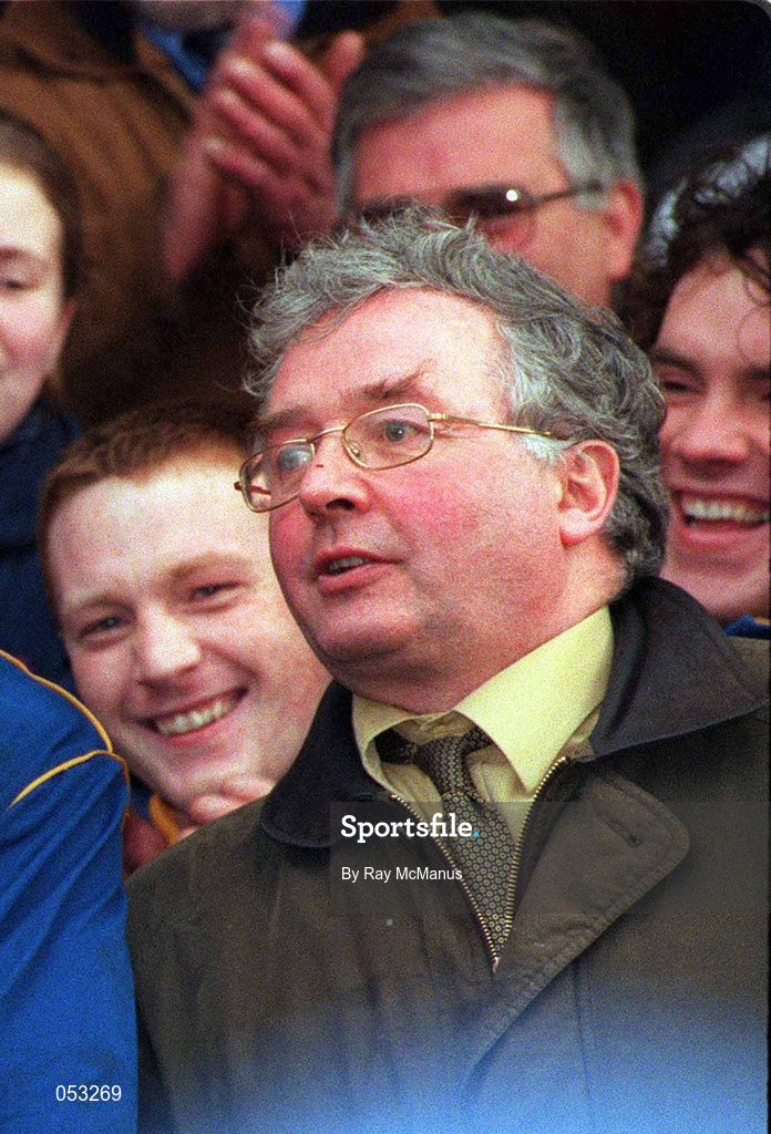 6 February 2000; Westmeath GAA Chairman Seamus Whelan during the O'Byrne Cup Final between Westmeath and Longford at Cusack Park in Mullingar, Westmeath. Photo by Ray McManus/Sportsfile
