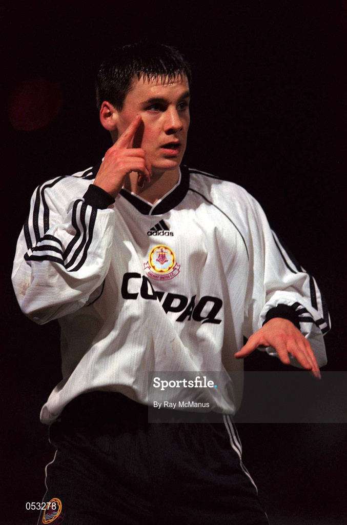 21 January 2000; Sean Malee of Galway United during the Eircom League Premier Division match between St Patrick's Athletic and Galway United at Richmond Park in Dublin. Photo by Ray McManus/Sportsfile