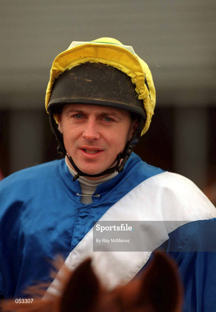 16 January 2000; Jockey Shea Barry at Fairyhouse Racecourse in Meath. Photo by Ray McManus/Sportsfile